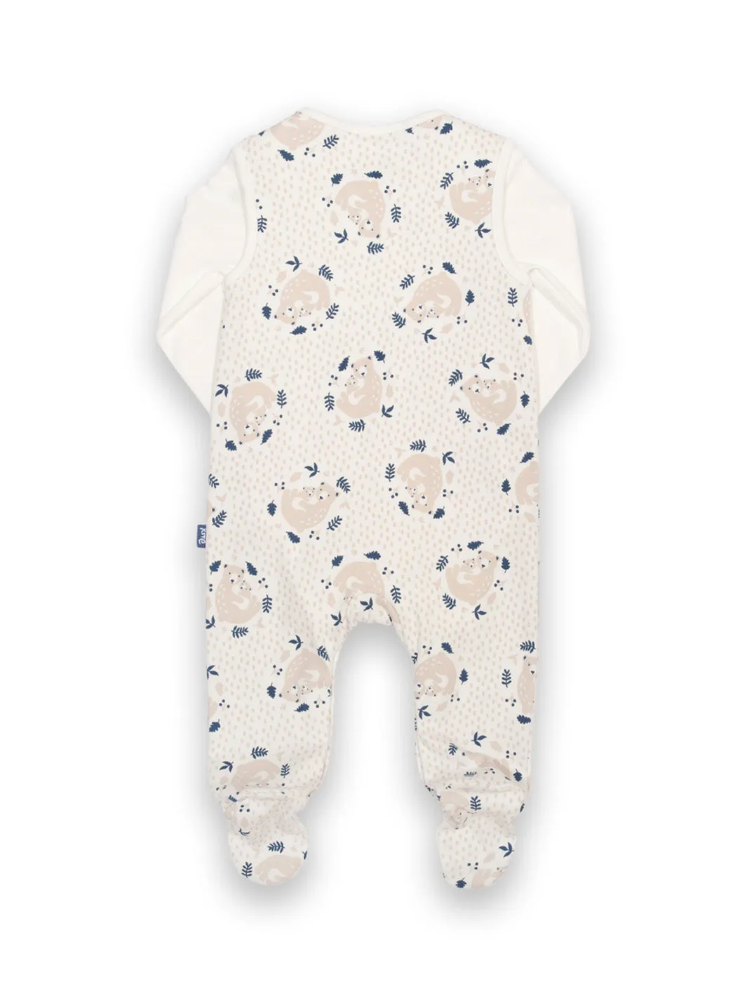 Snuggle bear dungaree set