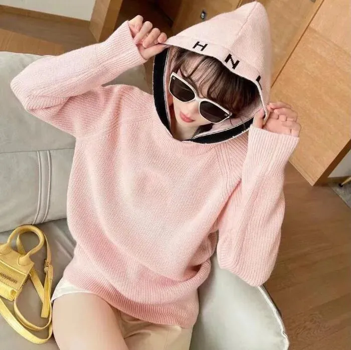 ss Autumn/Winter high quality women's sweaters Designer Hoodie knitted CC letter embroidery temperament high-end fashions fashion soft 3 color mix