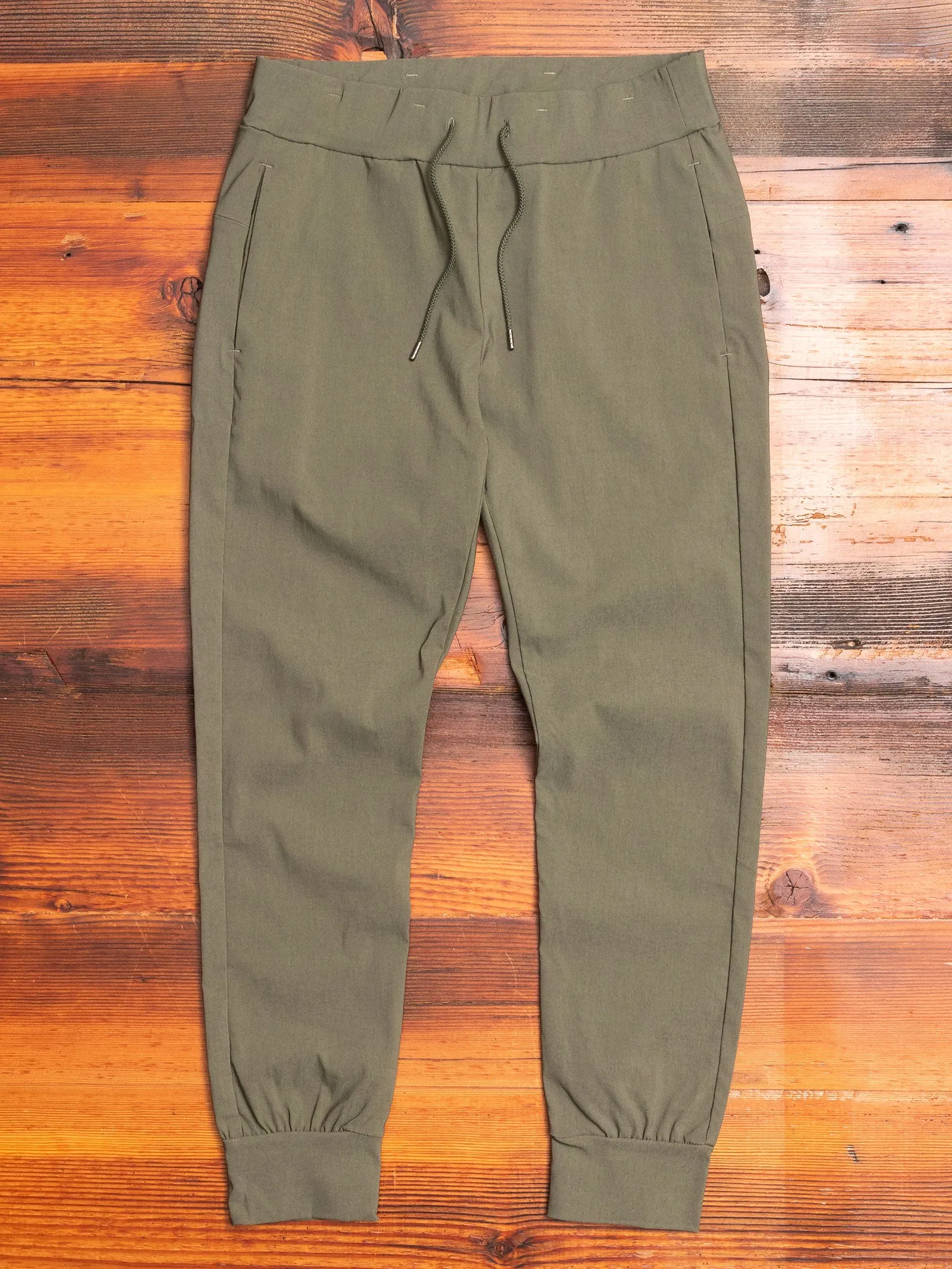 Stretch Tech Jogger Pants in Olive