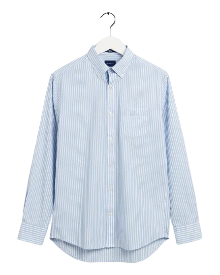 Stripe Broadcloth Shirt - Sky Blue