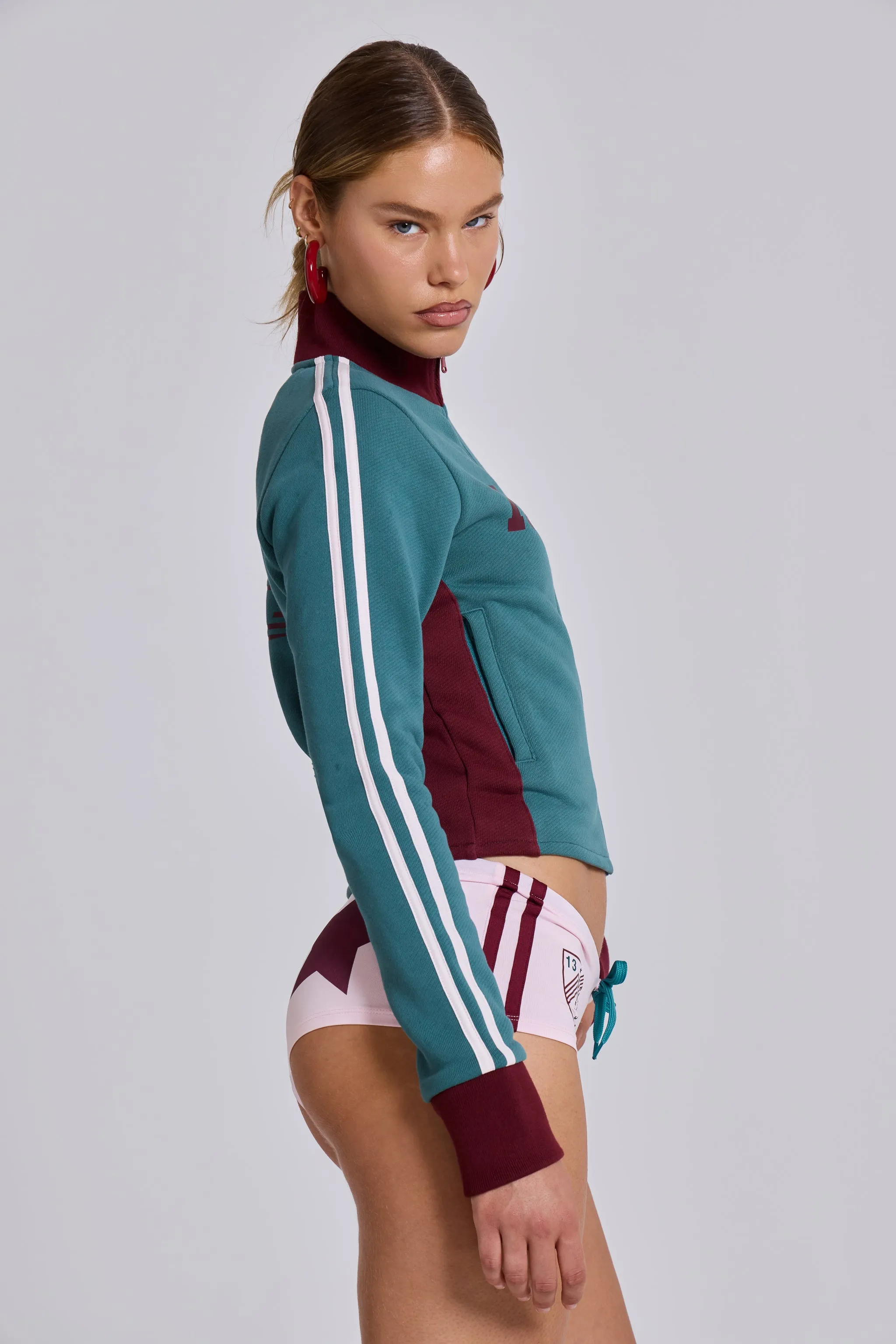 Teal Green No.13 Football Track Top