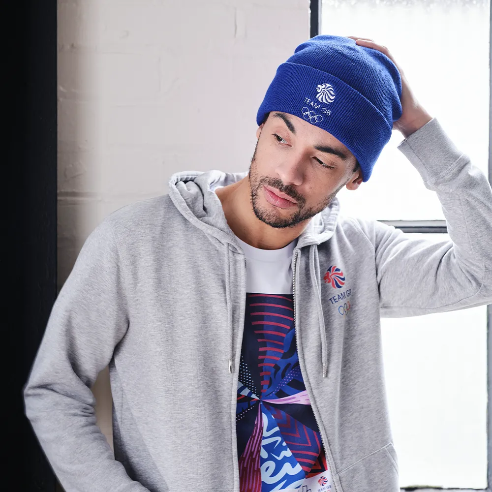 Team GB Bright Royal Cuffed Beanie