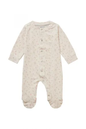 The Bement Long Sleeve Playsuit - Warm Taupe - BABY