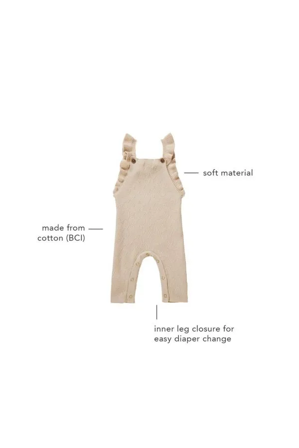 The Chantilly Dungaree - Whitecap - BABY