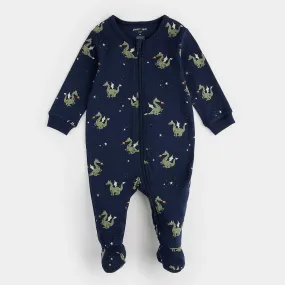 The Fire Breathing Dragon Sleeper - Navy - BABY