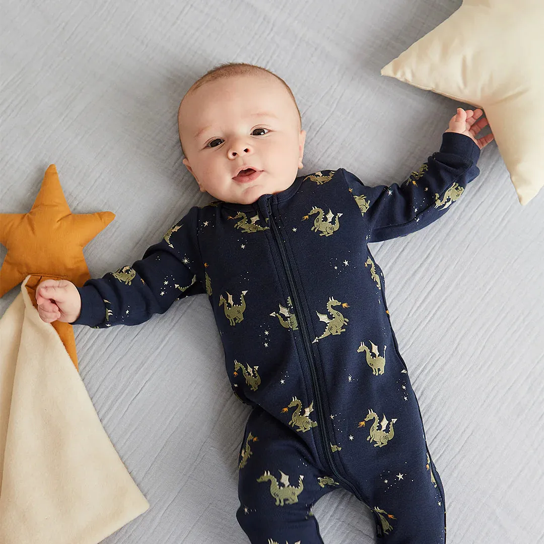 The Fire Breathing Dragon Sleeper - Navy - BABY