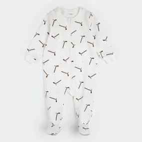 The Hockey Stick Sleeper - Off White - BABY