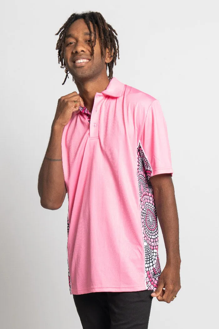 Tribe Of Women Bamboo (Simpson) Pink Unisex Polo Shirt