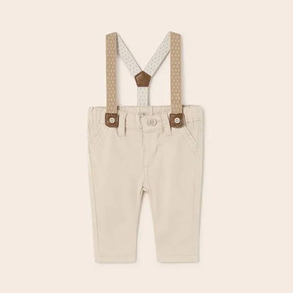 TROUSERS WITH SUSPENDERS FOR BABY BOYS