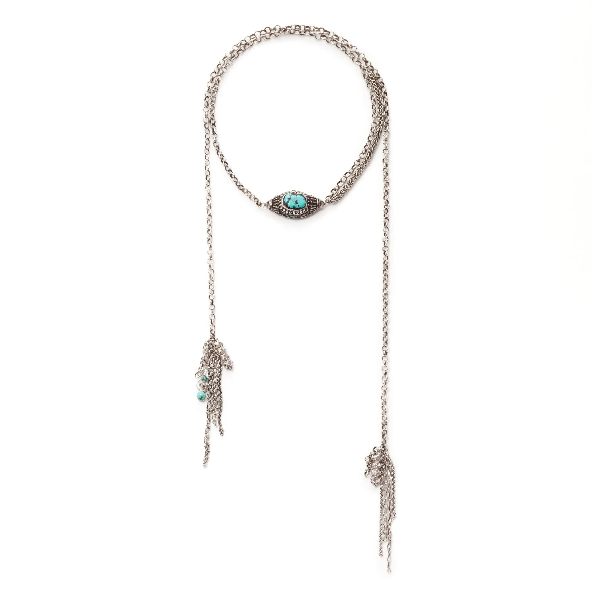 Turquoise Prayer Lariat