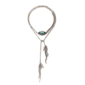 Turquoise Prayer Lariat