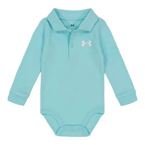 UA LS Polo Bodysuit Neo Turquoise