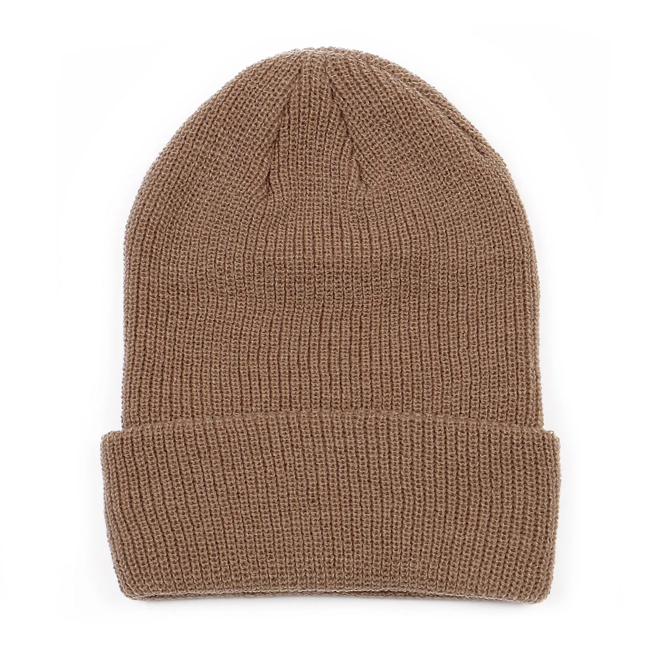 Ultra Soft Woven Knit Cuffed Beanie