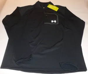 UNDER ARMOUR MENS 1/4 ZIP COLDGEAR CATALYST RUNNING JACKET-BLACK-LARGE - BLK, M, LARGE