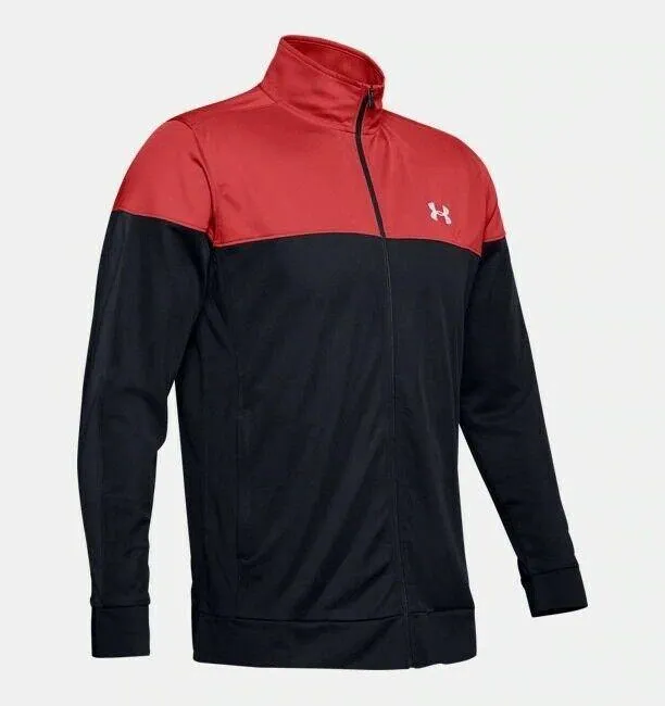 Under Armour Mens Sportsstyle Pique Track Jacket Red