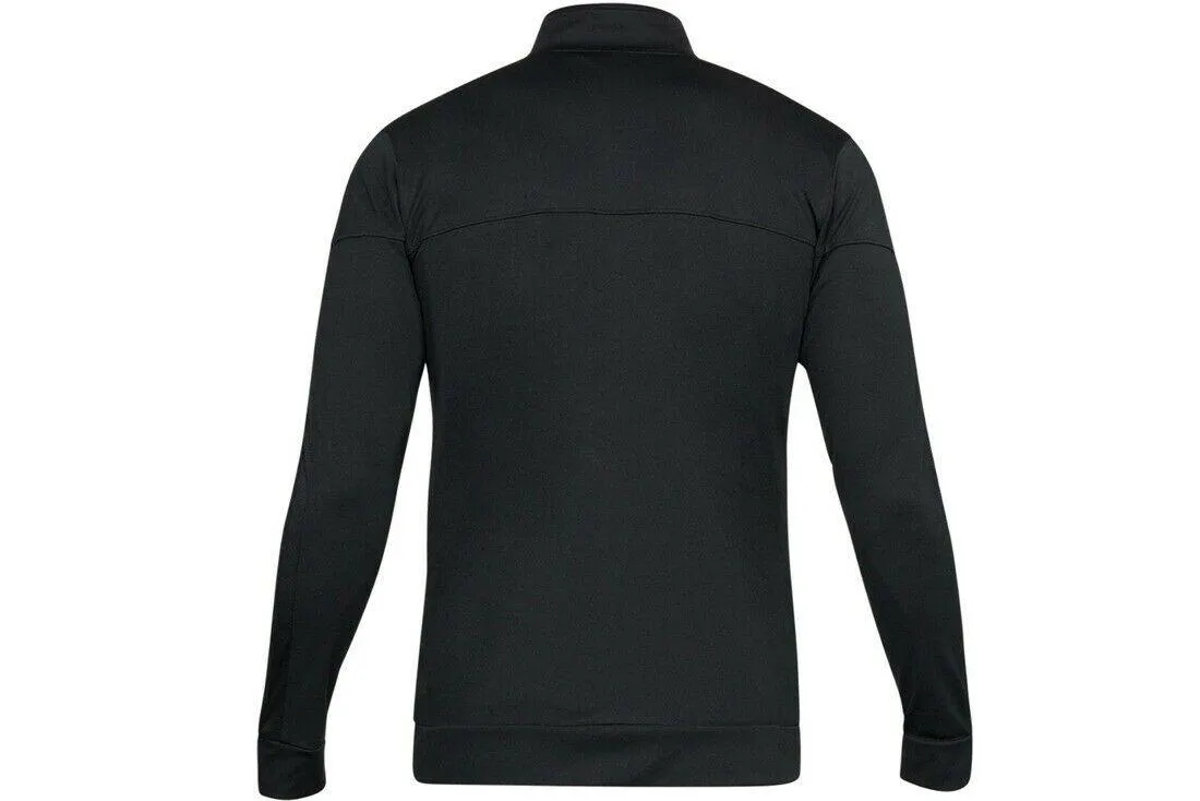 Under Armour Mens Sportstyle Pique Track Jacket Black