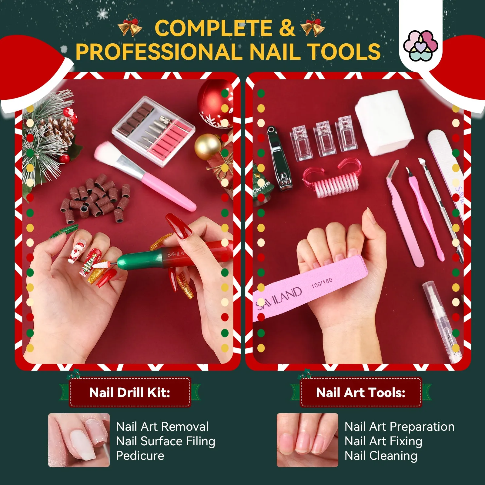 [US ONLY] Christmas Poly Gel Kit - 7 PCS All-In-One Set