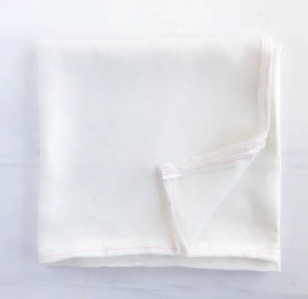 White Linen Tablecloth