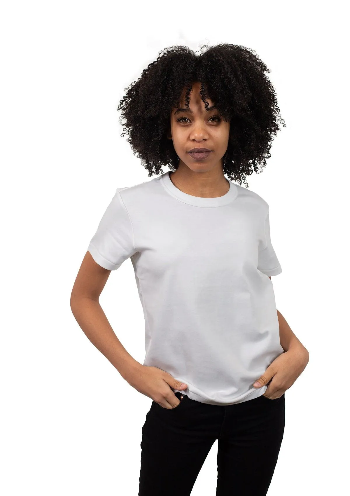 Womens Short Sleeve Boyfriend T-Shirt White