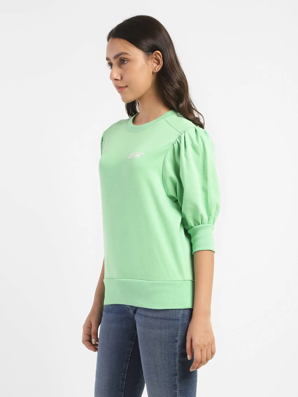 Women's Solid Round Neck Top