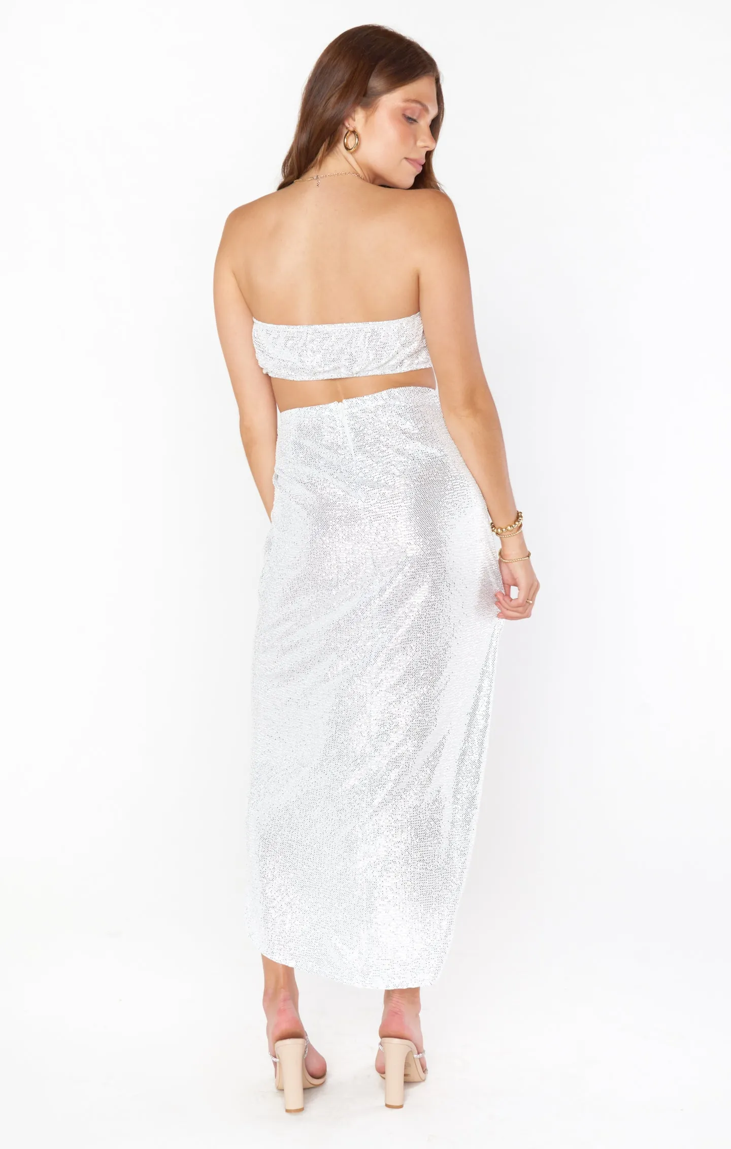 Wrap Me Up Skirt ~ White Confetti