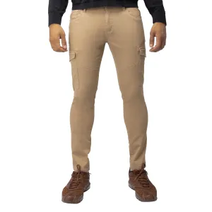 X RAY Men's Slim Fit Stretch Colored Denim Commuter Pants With Cargo Pockets Big & Tall Available