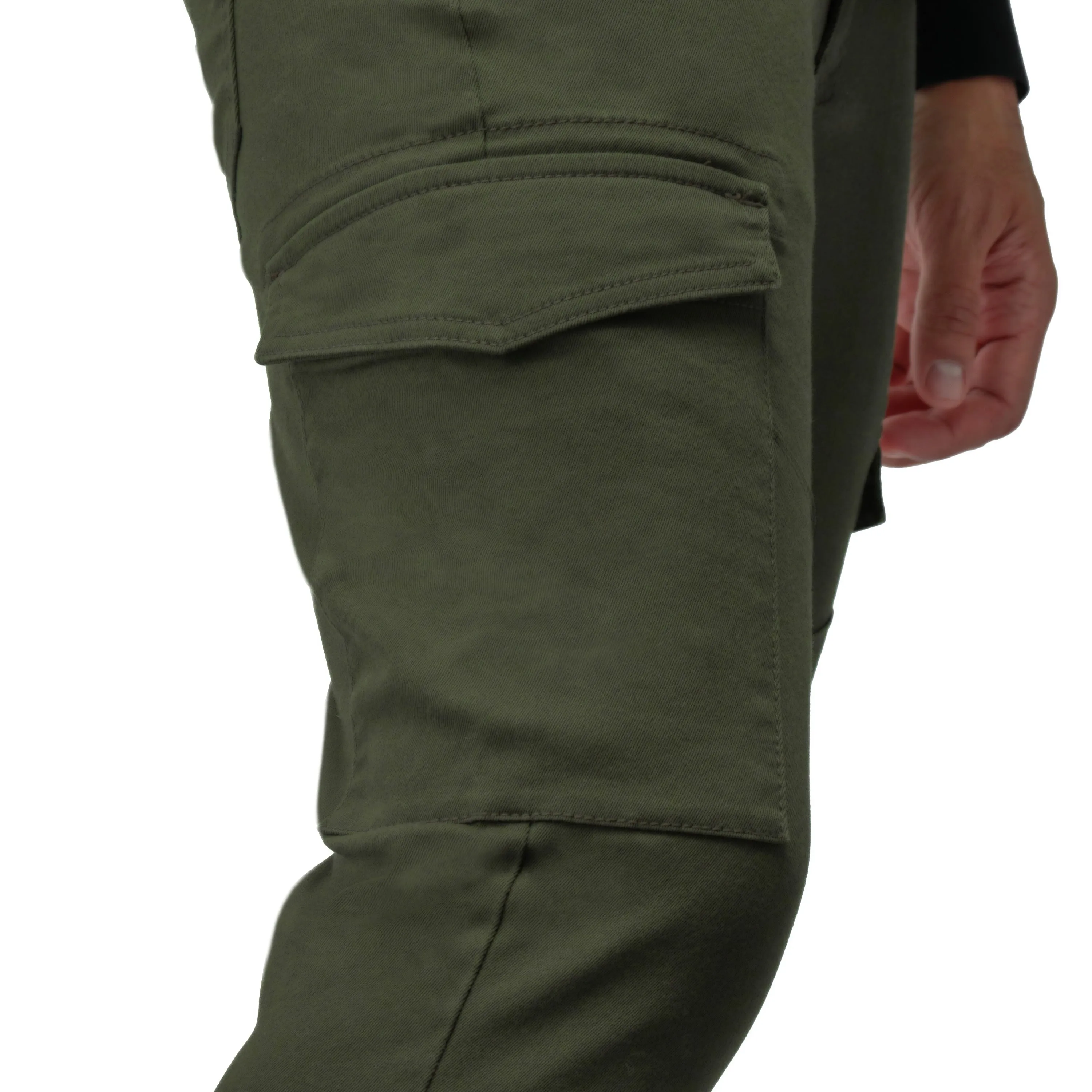 X RAY Men's Slim Fit Stretch Colored Denim Commuter Pants With Cargo Pockets Big & Tall Available