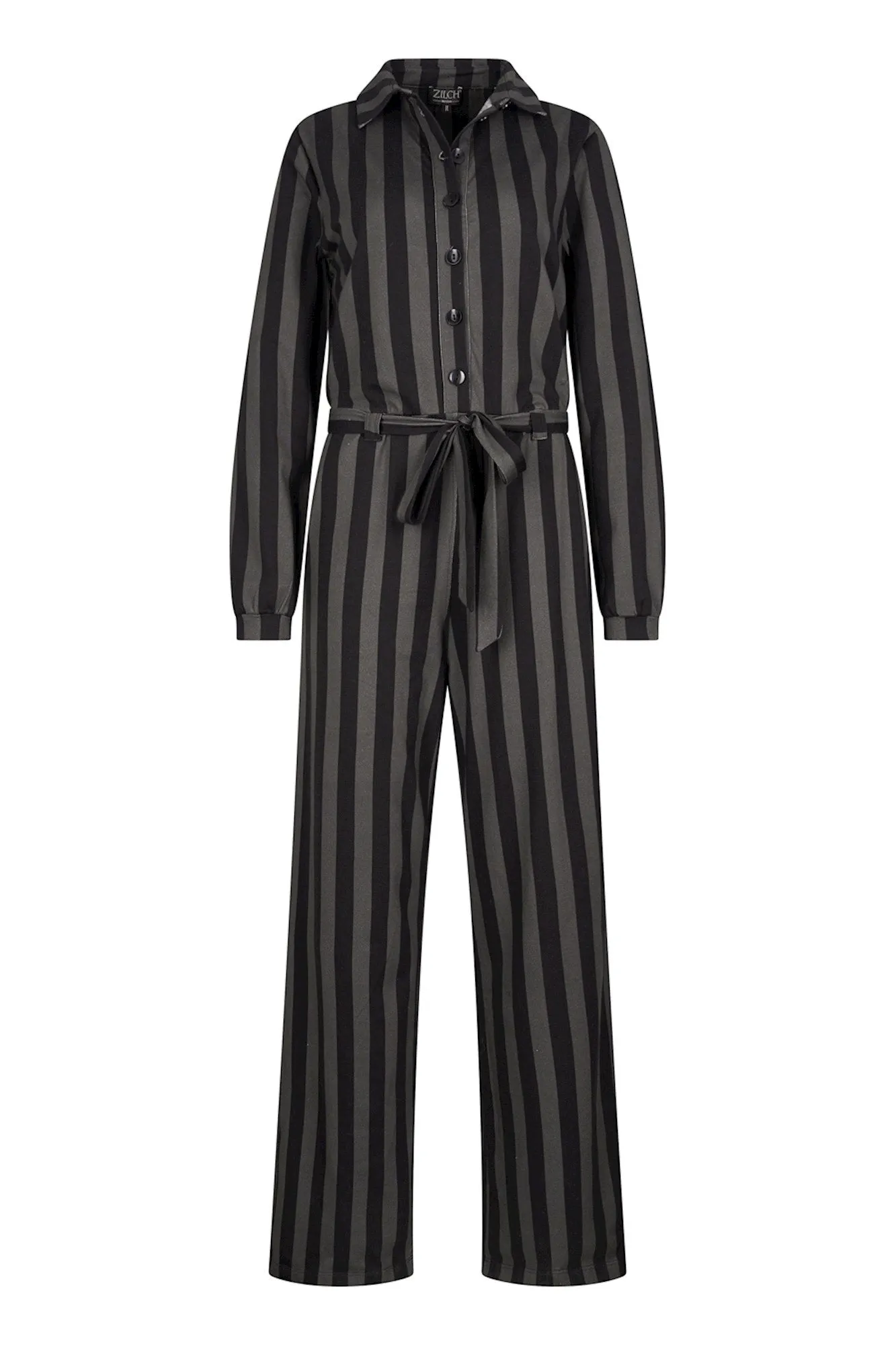 Zilch Jumpsuit in Stripes Black