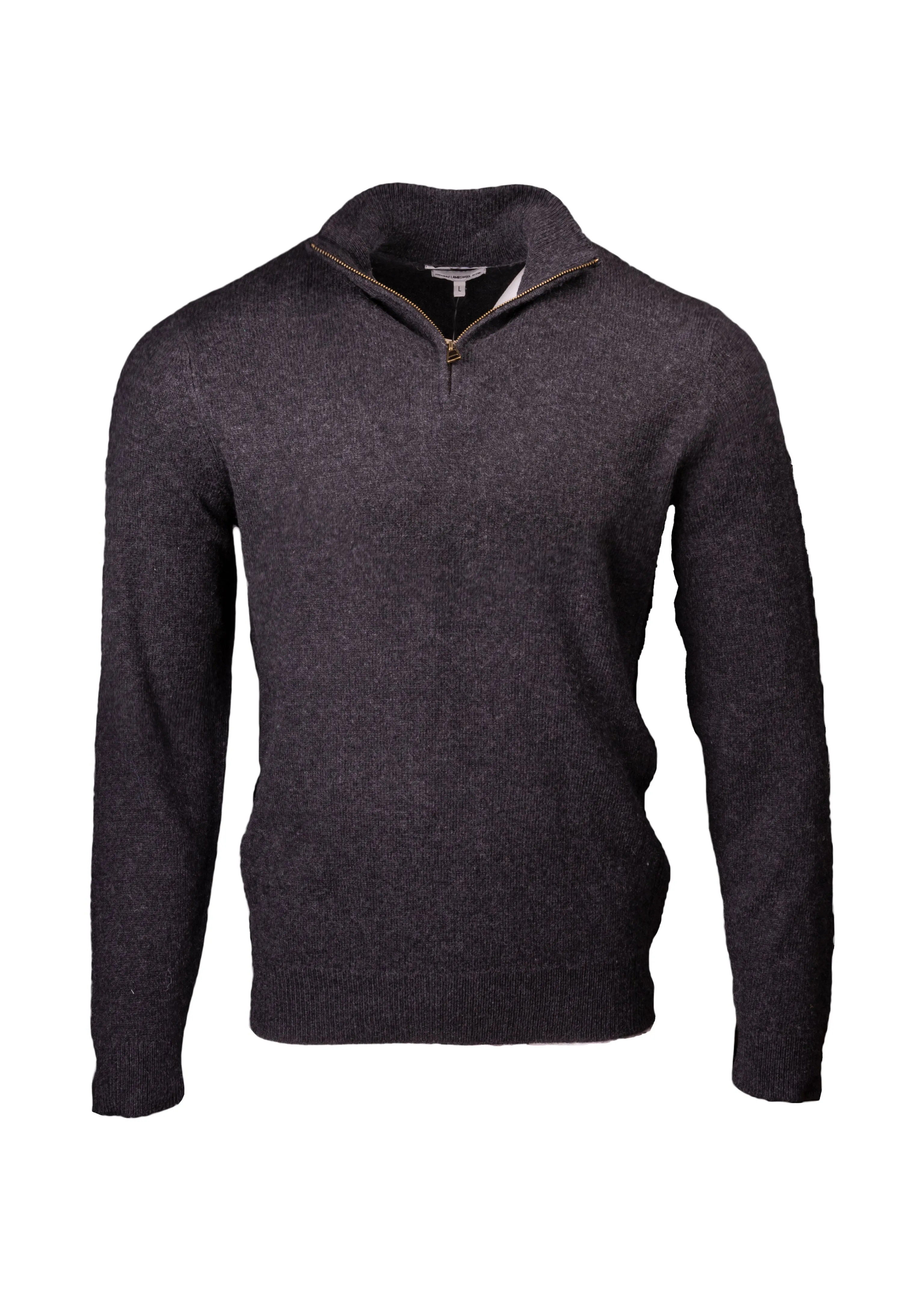 Zip Neck Jumper - Charcoal